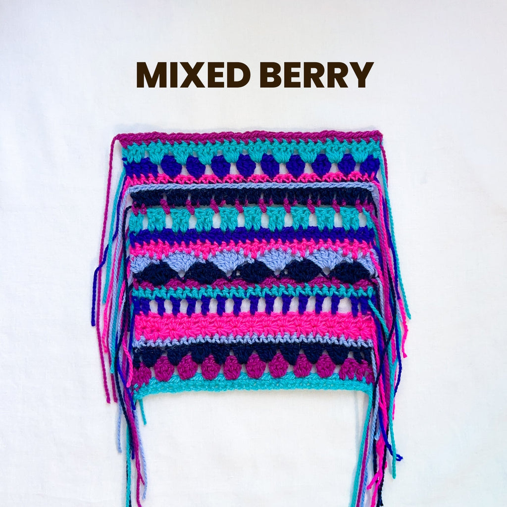 Stitch Sampler Scarf Pattern and Yarn Bundles