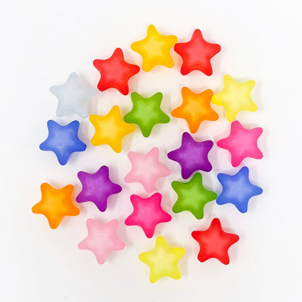 Large Frosted Star Beads – The Neon Tea Party