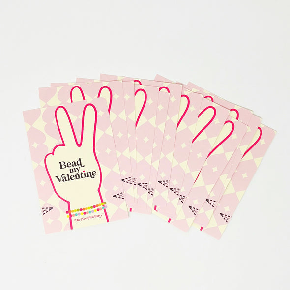 "Bead My Valentine" Bracelet Cards