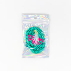 Polymer Clay Rondelle Beads, 6mm - White