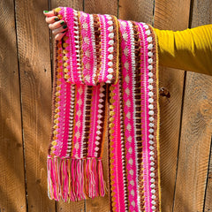 Stitch Sampler Scarf Pattern and Yarn Bundles