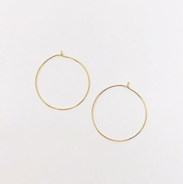 Hoop Earrings, 1 3/8" The Neon Tea Party