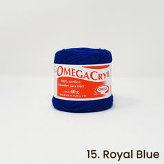 Omegacryl Yarn Omega 15. Royal Blue
