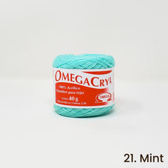 Omegacryl Yarn Omega 21. Mint