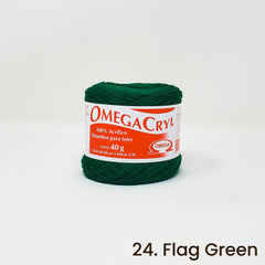 Omegacryl Yarn Omega 24. Flag Green