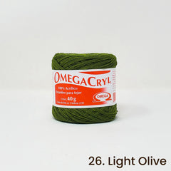 Omegacryl Yarn Omega 26. Light Olive Green 