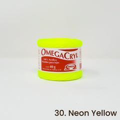 Omegacryl Yarn Omega 30. Neon Yellow