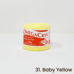 Omegacryl Yarn Omega 31. Baby Yellow 