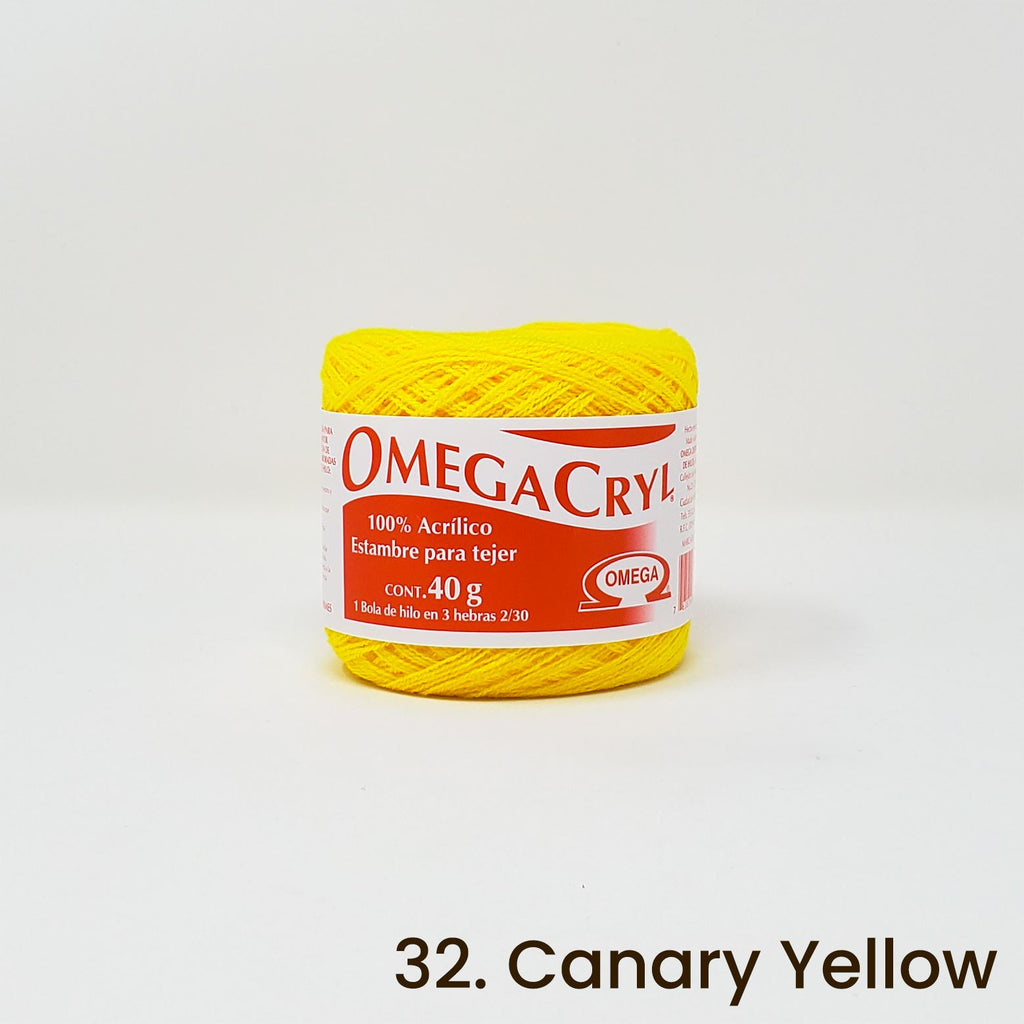Omegacryl Yarn Omega 32. Canary Yellow
