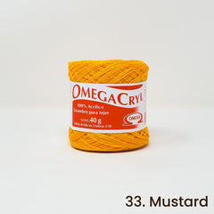 Omegacryl Yarn Omega 33. Mustard Yellow 