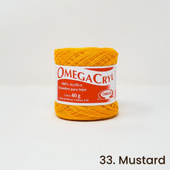 Omegacryl Yarn Omega 33. Mustard Yellow