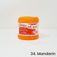 Omegacryl Yarn Omega 34. Mandarin