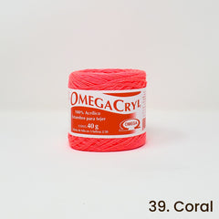 Omegacryl Yarn Omega 39. Coral
