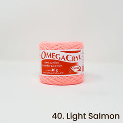 Omegacryl Yarn Omega 40. Light Salmon