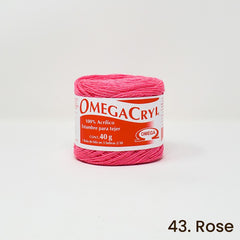 Omegacryl Yarn Omega 43. Rose