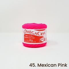 Omegacryl Yarn Omega 45. Mexican Pink 