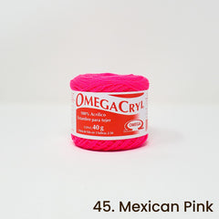 Omegacryl Yarn Omega 45. Mexican Pink