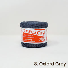 Omegacryl Yarn Omega 8. Oxford Grey