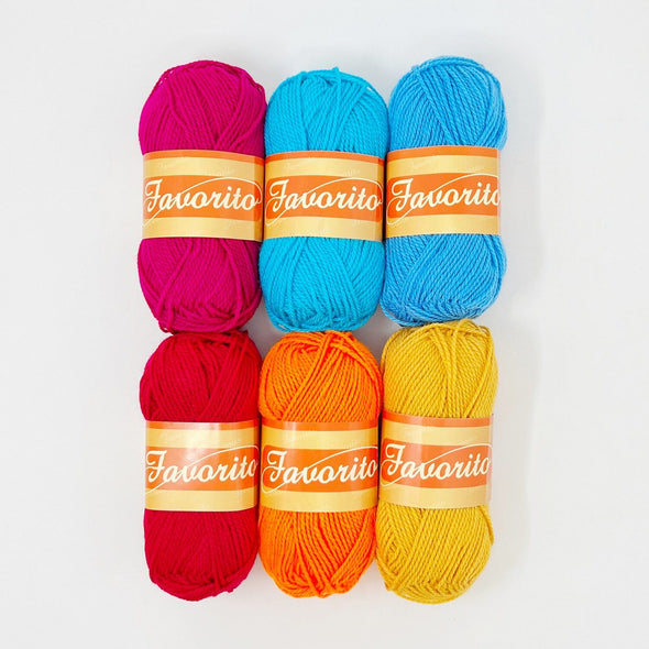 Favorito Yarn Bundle - Autumn Day The Neon Tea Party 