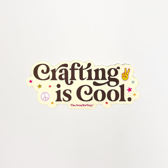Crafting is Cool Sticker Stickers The Neon Tea Party