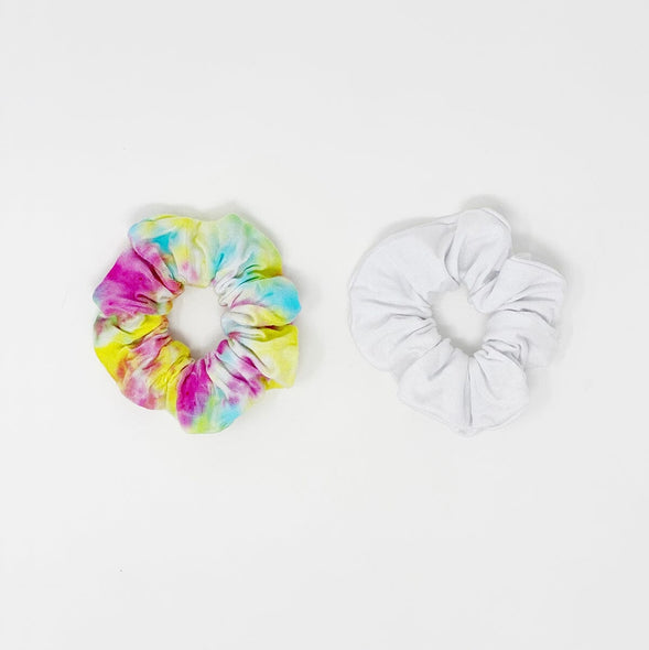 Cozy Dyeable Bundle - Beanie, Scrunchie & Adult Socks Dyeable The Neon Tea Party