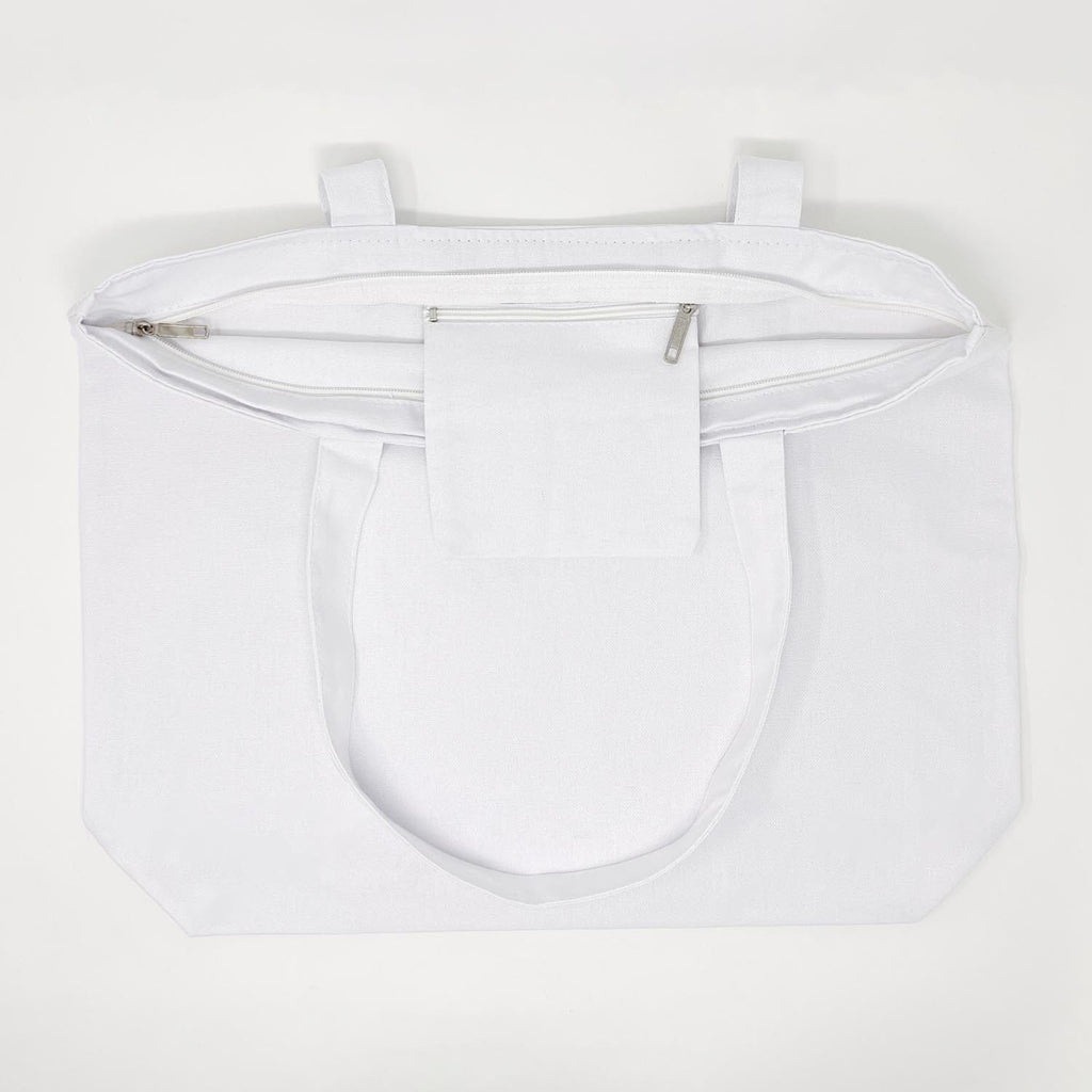 Dyeable Zippered Tote Bag Dyeable The Neon Tea Party