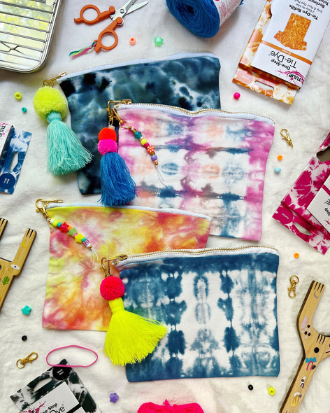 Dyeable Blank Zippered Pouch The Neon Tea Party
