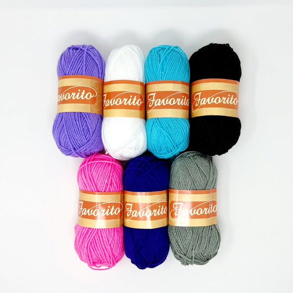 Favorito Yarn Bundle - Electric Boogie The Neon Tea Party 