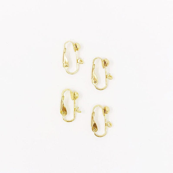 Gold-Tone Earring Clips (4 pcs) The Neon Tea Party