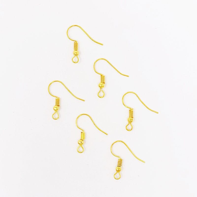 Gold-Tone Earring Hooks (6 pcs)