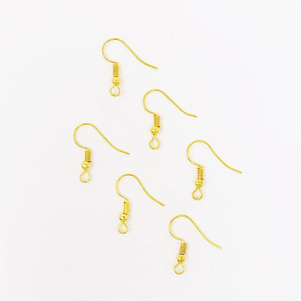 Gold-Tone Earring Hooks (6 pcs) The Neon Tea Party 