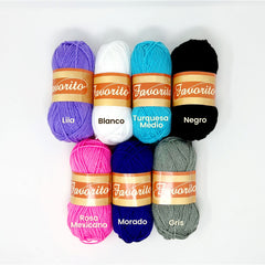 Favorito Yarn Bundle - Electric Boogie The Neon Tea Party