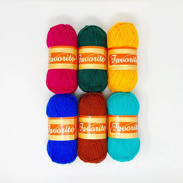 Favorito Yarn Bundle - Jewel Tones The Neon Tea Party 