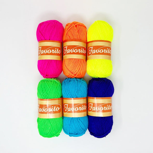 Favorito Yarn Bundle - Neon Party The Neon Tea Party