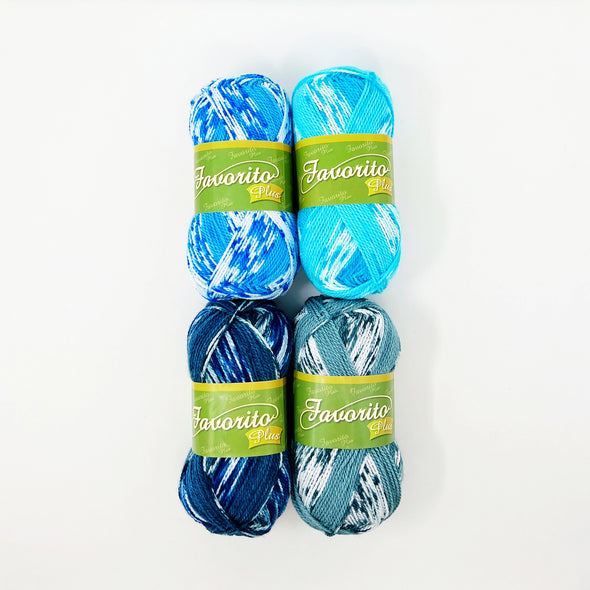 Favorito Plus Yarn Bundle - Denim