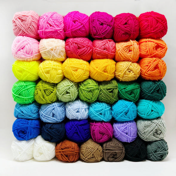 Favorito Yarn - The Whole Rainbow! (44 Skeins) The Neon Tea Party