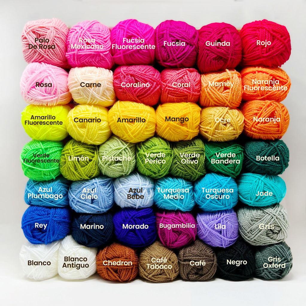 The Double Yarn Rainbow - Omegacryl (50) & Favorito (44) Yarn Omega