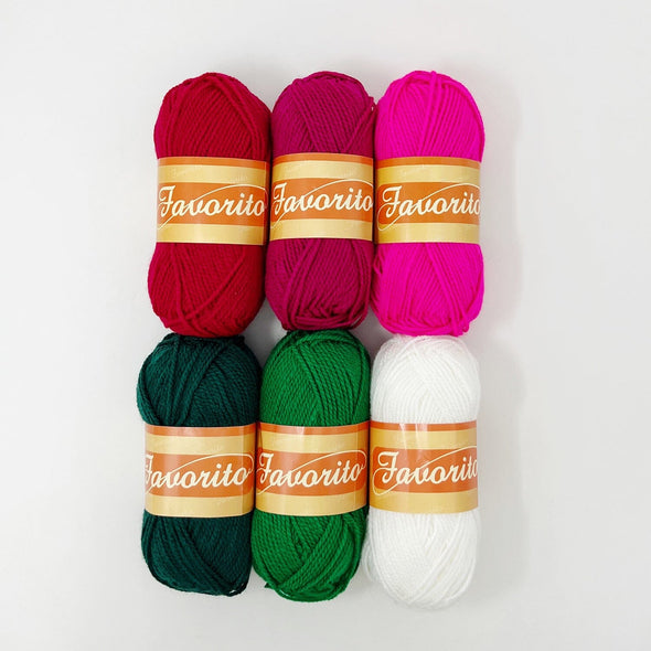 Favorito Yarn Bundle - Classic Christmas Yarn The Neon Tea Party