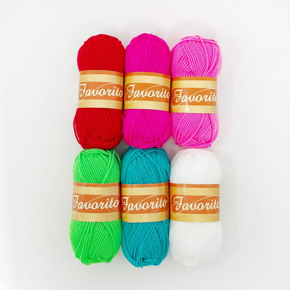 Favorito Yarn Bundle - Neon Christmas Yarn The Neon Tea Party