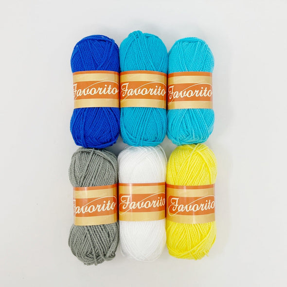 Favorito Yarn Bundle - Classic Hanukkah Yarn The Neon Tea Party
