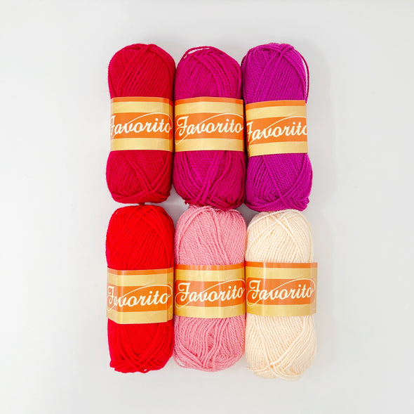 Favorito Yarn Bundle - Red Hots