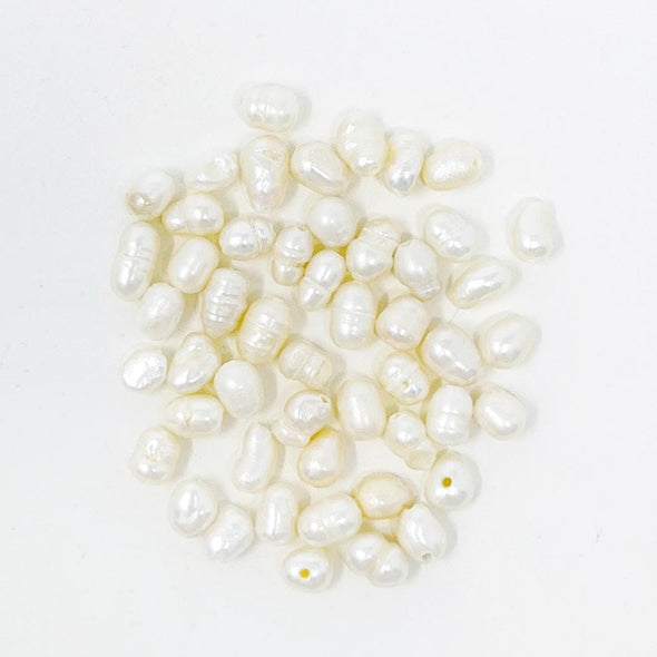 Freshwater Pearl Beads - Rice Shaped Beads The Neon Tea Party