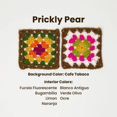 Granny Square Cardigan - Pattern & Yarn Bundles Needlecraft Patterns The Neon Tea Party Prickly Pear Size 1