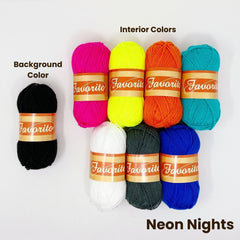 Granny Square Cardigan - Pattern & Yarn Bundles Needlecraft Patterns The Neon Tea Party
