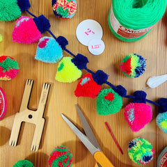 Omegacryl Yarn Bundle - Holiday Lights The Neon Tea Party