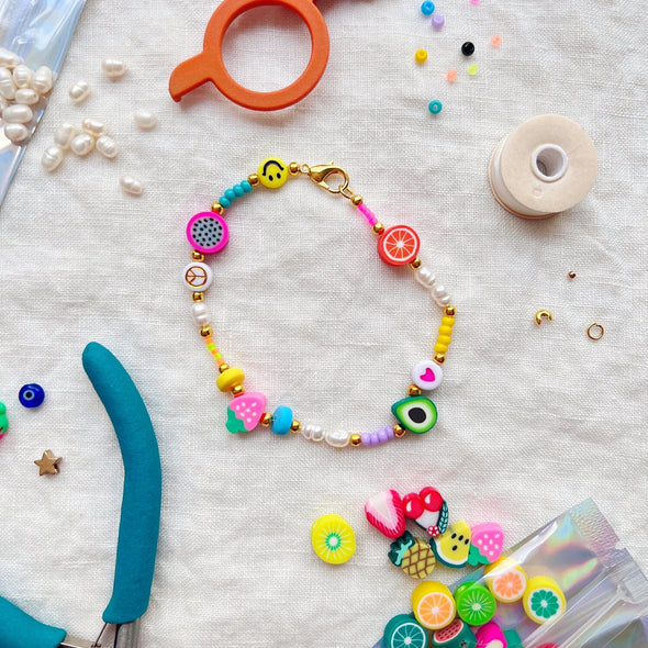 Polymer Clay Fruit Bead Mix Beads The Neon Tea Party