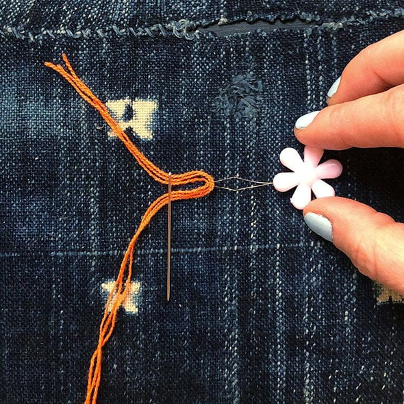 Flower Power Needle Threader The Neon Tea Party