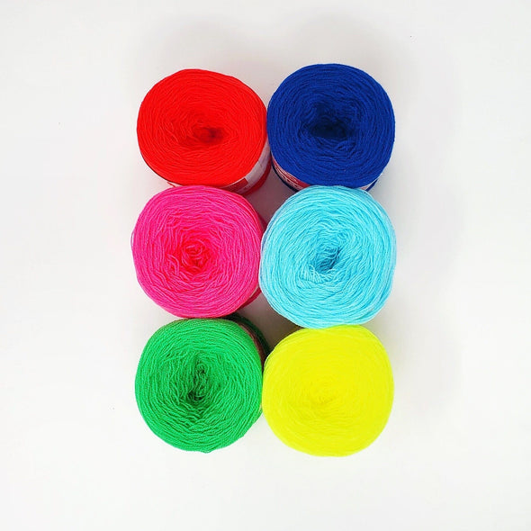Omegacryl Yarn Bundle - Holiday Lights The Neon Tea Party