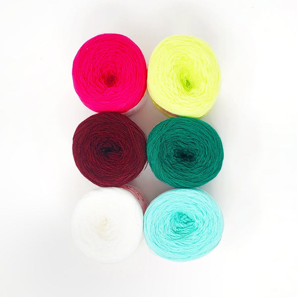 Omegacryl Yarn Bundle - Sugar Plum Forest The Neon Tea Party