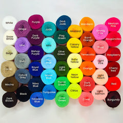 The Double Yarn Rainbow - Omegacryl (50) & Favorito (44) Yarn Omega